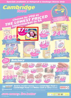 Cambridge Food Nelspruit : August Mid Month (9 Aug - 21 Aug 2018), page 1