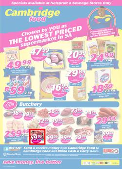 Cambridge Food Nelspruit : August Mid Month (9 Aug - 21 Aug 2018), page 1
