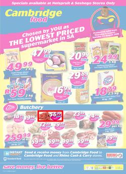 Cambridge Food Nelspruit : August Mid Month (9 Aug - 21 Aug 2018), page 1