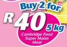 Cambridge Food Super Maize Meal-2x5kg