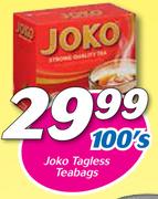 Joko Tagless Teabags 100’s