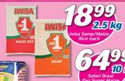 Iwisa Samp/Maize Rice-2.5Kg Each