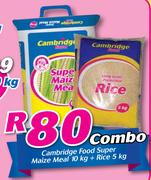 Cambridge Food Super Maize Meal-10Kg + Rice 5Kg Combo