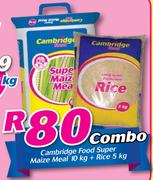 Cambridge Food Super Maize Meal-10kg + Rice 5kg Combo