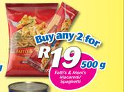 Fatti’s & Moni’s Macaroni/Spaghetti-500g