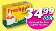 Freshpak Rooibos Tagless Teabags 80’s