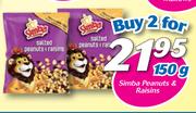 Simba Peanuts & Raisins-2 x 150g