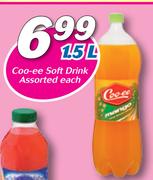 Coo-ee Soft Drink Assorted-1.5Ltr Each