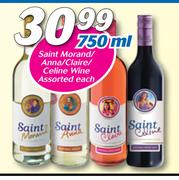 Saint Morand/Anna/Claire/Celine Wine Assorted-750ml Each