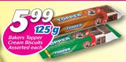 Bakers Topper Cream Biscuits Assorted-125g Each