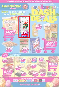 Cambridge Food Nelspruit & Seshego : Dash For Deals (22 March - 4 April 2018), page 1