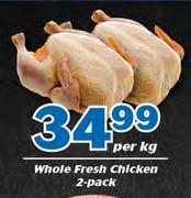 Whole Fresh Chicken 2 Pack-Per kg