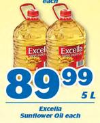 Excella Sunflower Oil-5Ltr Each