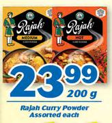 Rajah Curry Powder-200g Each