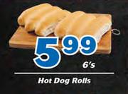 Hot Dog Rolls-6's