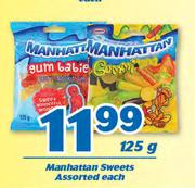 Manhattan Sweets-125g Each