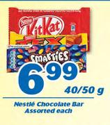 Nestle Chocolate Bar-40/ 50g Each