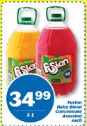 Fusion Dairy Blend Concntrate-5Ltr Each