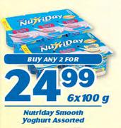 Nutriday Smooth Yoghurt-2x6x100g