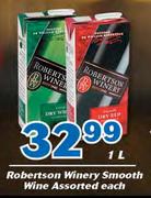 Robertsons Winery Smooth Wine-1Ltr Each