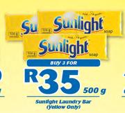 Sunlight Laundry Bar Yellow-3x500g