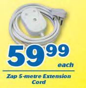 Zap 5 Meter Extension Cord-Each