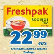 Freshpak Rooibos Tagless Teabags-40's