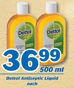 Dettol Antiseptic Liquid-500ml Each