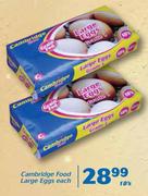 Cambridge Food Large Eggs-18's Each