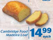 Cambridge Food Madeira Loaf-Each