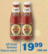 All Gold Tomato Sauce-700ml Each