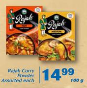 Rajah Curry Powder-100g Each