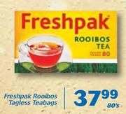 Freshpak Rooibos Tagless Teabags-80's