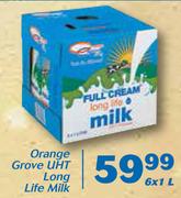 Orange Grove UHT Long Life Milk-6x1Ltr