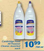 Cambridge Food All Pupose Cleaner-750ml Each