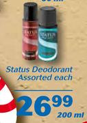 Status Deodorant-200ml Each