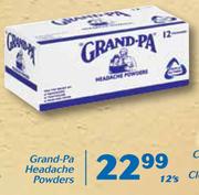Grand-Pa Headache Powders-12's