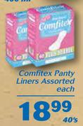 Comfitex Panty Liners-40's Each
