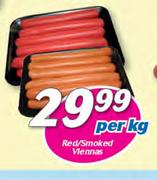 Red/Smoked Viennas-Per Kg