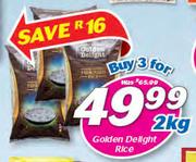 Golden Delight Rice-3 x 2Kg