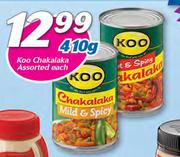 Koo Chakalaka Assorted-410g Each