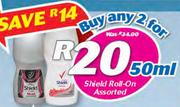 Shield Roll On Assorted-2 x 50ml