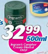 Ingram's Camphor Cream Herbal Only-500ml