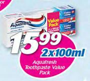 Aquafresh Toothpaste Value Pack-2 x 100ml