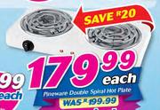 Pineware Double Spiral Hot Plate-Each