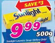 Sunlight Laundry Soap Yellow Only-500g