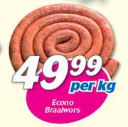 Econo Braaiwors-Per kg