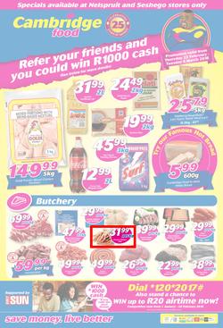 Cambridge Food Nelspruit & Seshego : February Month End (22 Feb - 6 March 2018), page 1