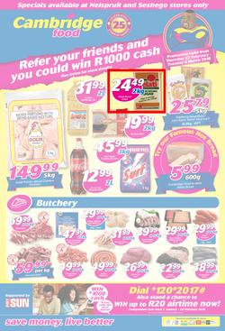 Cambridge Food Nelspruit & Seshego : February Month End (22 Feb - 6 March 2018), page 1