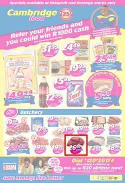 Cambridge Food Nelspruit & Seshego : February Month End (22 Feb - 6 March 2018), page 1